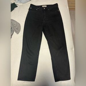 Madewell black Classic Straight Jean